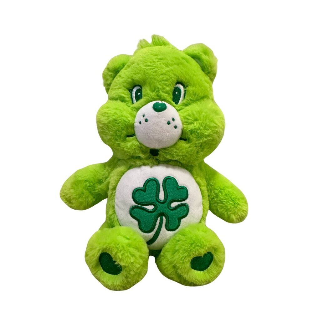 Care Bears Good Luck Bear 12” Green from Miniso New with Tags